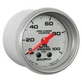 thumbnail image 3 of Auto Meter 200790-33 - Marine 2.06" Silver In-Dash Mount Mechanical Oil Pressure Gauge, 3 of 3