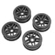 thumbnail image 1 of Cubo de rueda de plástico, 4 piezas de plástico negro, llantas de cubo de rueda de plástico, cubo de rueda de coche RC, características de vanguardia, 1 of 14