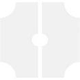 thumbnail image 4 of 30"OD x 5"ID x 10"C x 1"P Haus Architectural Grade PVC Contemporary Ceiling Medallion, Two Piece, 4 of 11