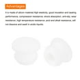 thumbnail image 4 of Uxcell Silicone Snap in Locking Hole Plugs,Rubber Panel Seal Cover Flush Type Panel Round for Kitchen 9mm White,10Pcs, 4 of 6