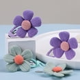 thumbnail image 5 of 2 Pcs Mignonnes Pinces à Cheveux Fleur Dessin Animé - Barrettes à Pression Sans Pli pour Femmes et Filles, 5 of 5
