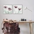 thumbnail image 2 of Stupell Industries Delicate Mauve Flowers Floral Painting Gray Framed Art Print Wall Art, 17 x 17, Set of 2, 2 of 8