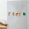thumbnail image 5 of Qocolhg 5 Pcs Christmas Magnets Sticker, Snowman Refrigerator Star Fridge Car Garage Door Magnetic Stickers, Waterproof Holiday Magnet Decals for Home Kitchen Decor Christmas Decorations Clearance, 5 of 6