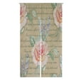 thumbnail image 1 of ABPHQTO Rosas rosas con lavanda japonés Noren cortina puerta ventana tratamiento cortinas 85x150 cm, 1 of 1