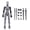 Grey, variant on T13 Action Figure Titan 13 Action Figure Robot Action Figure3d Printed Action