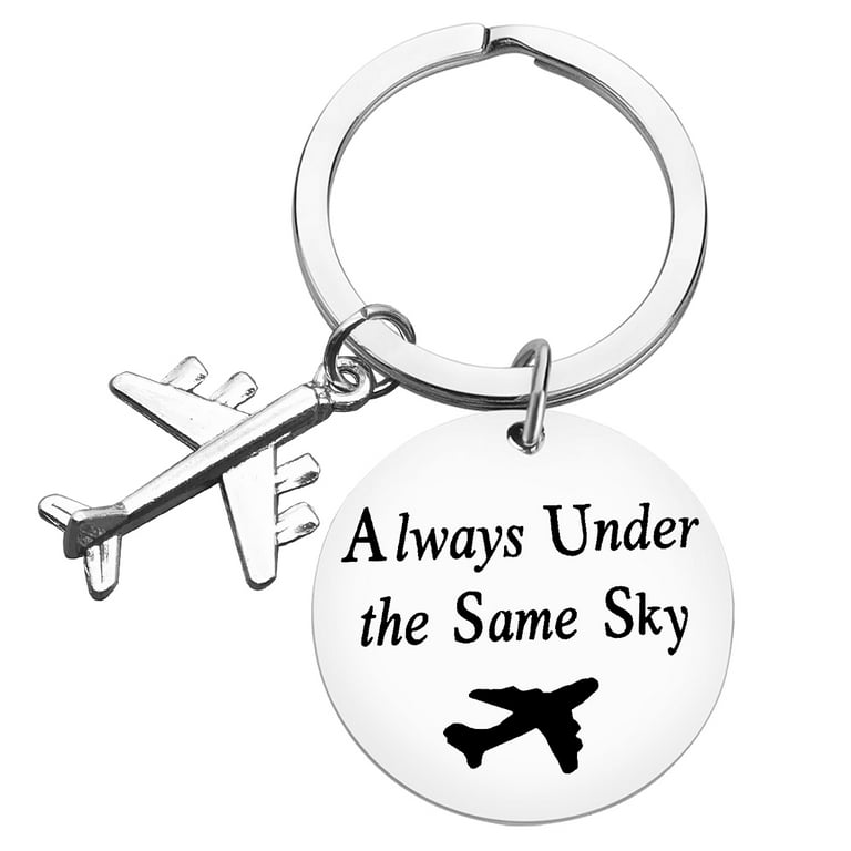Dabihu Couple Gift Keychain, Long Distance Relationship Keyring