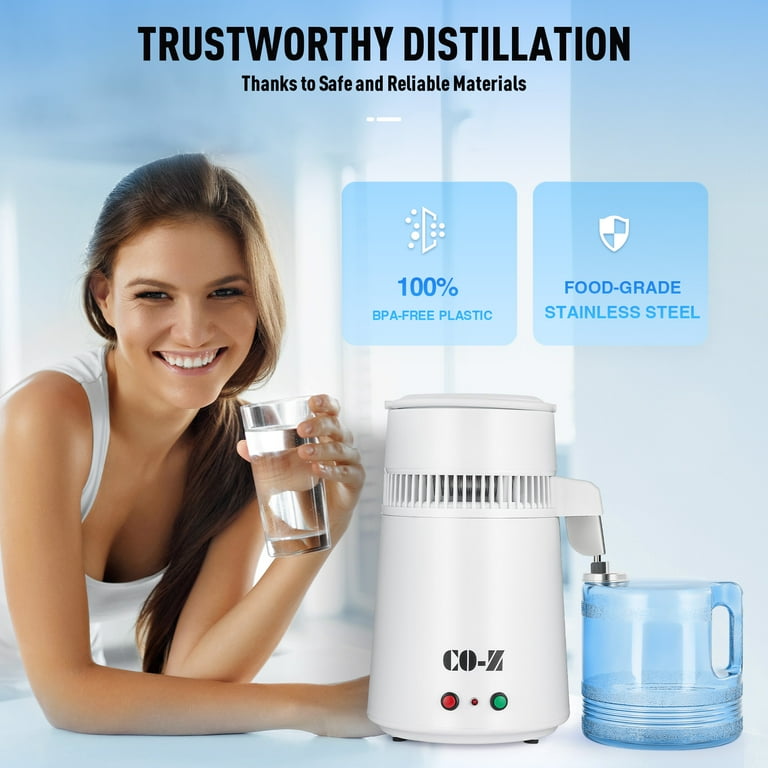 CO-Z Water Purifier for Home, 4L BPA-Free Distilled Water CO-Z Water Purifier for Home, 4L BPA-Free Distilled Water