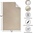 thumbnail image 3 of SKYSONIC Kitchen Dish & Tea Towel Flax Brown Reusable Cloths for Cooking and Drying Dishes for Home Kitchen Cleaning, 28x18in-6 PCS, 3 of 7