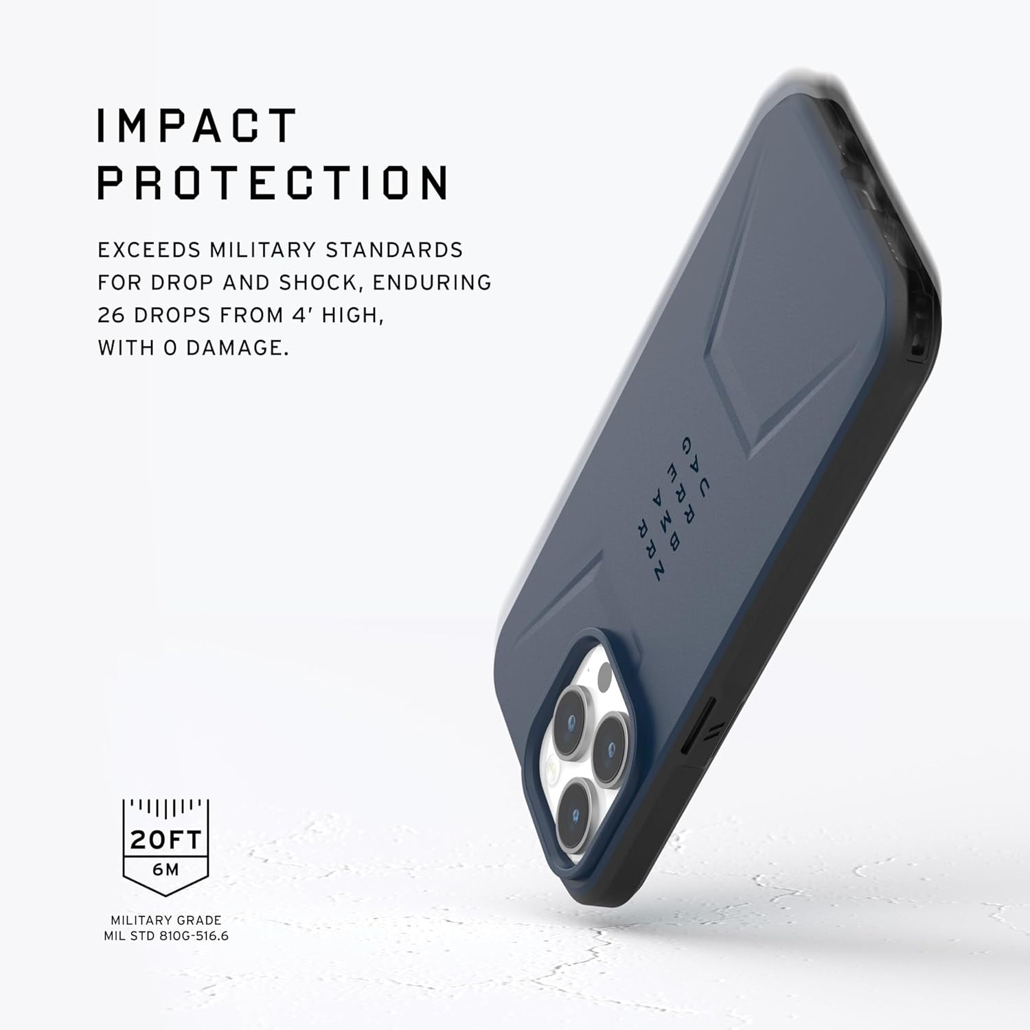 UAG iPhone 15 Pro Case 6.1" Civilian Mallard Built-in Magnet Compatible with MagSafe Charging Rugged Military Grade Dropproof Protective Cover by URBAN ARMOR GEAR