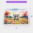 thumbnail image 5 of Welcome Spring Fairy Old English Sheepdog in Flower Meadow 7x5in Folded Greeting Card Dog Lover Single Note Card with Envelope - 13002, 5 of 5