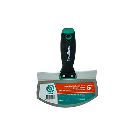 Circle Brand Stainless Steel Bucket Scoop with DuraGrip