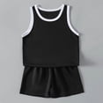 thumbnail image 2 of Boys Outfits Mesh Athletic Solid Print Sleeveless Crew Neck Tank Top And Shorts 2 Piece Casual Boys' Clothing Sets Size 2-3 Years, 2 of 9