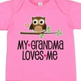 thumbnail image 4 of Inktastic Grandma Loves Me Girls Owl Girls Baby Bodysuit, 4 of 5