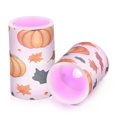 thumbnail image 7 of Yayeee Flameless Candles with Remote Flickering Battery Operated Multi Color Changing, Pumpkins Pattern, 7 of 7