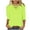 Green, variant on Spring Tops for Women Long Sleeve Shirts for Women under $10 Women's Fall Casual V-Neck 3/4 Sleeve Top Blue L