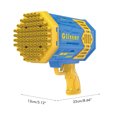 thumbnail image 2 of Soplador de burbujas 79 agujeros Juguete eléctrico de disparo de burbujas con luz LED Máquina automática de burbujas Favores de fiesta Juguete al aire libre Regalo de cumpleaños para niños, 2 of 8