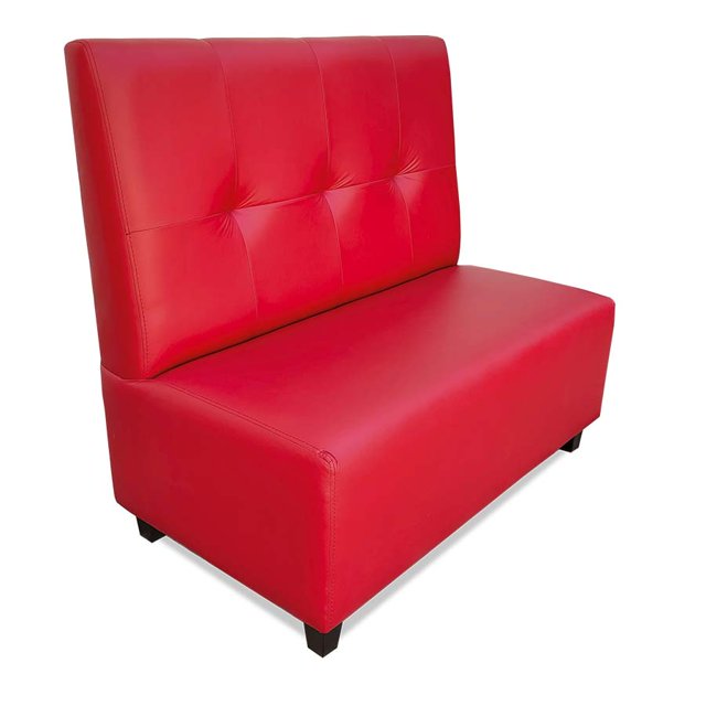 Booth para Restaurante, bar ó cafetería modelo Dossa Capitonado Cherry Moblibar Moderno