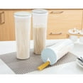 thumbnail image 4 of Noodle Storage Box Kitchen Cereal Grains Spaghetti Container  Holder Dispenser Transparent Plastic Storage Jar, 4 of 9