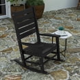 thumbnail image 3 of Merrick Lane Contemporary Rocking Chair, All-Weather HDPE Indoor/Outdoor Rocker in Black, 3 of 11