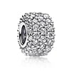 6mm Sparkling Silver Spacer Bead