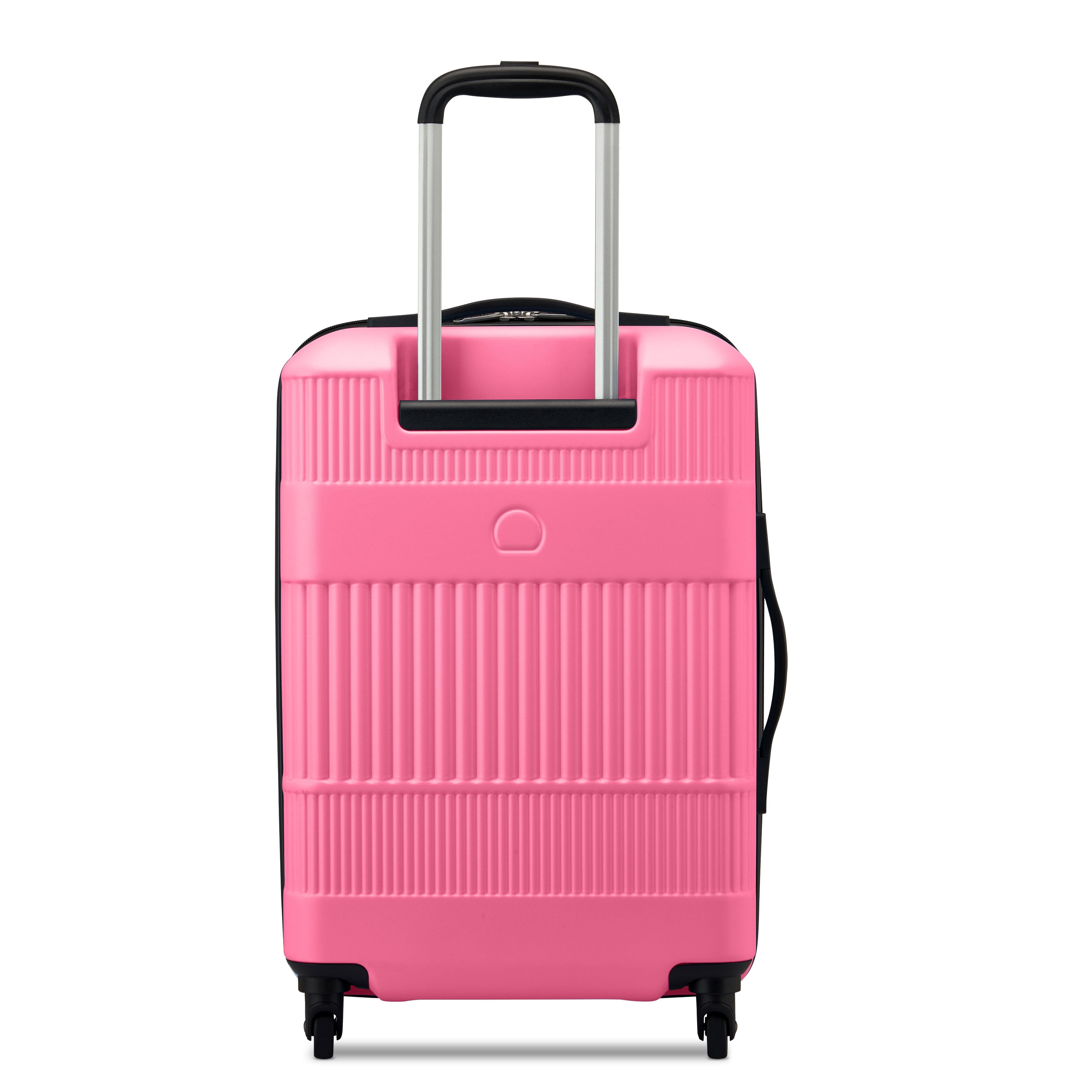 United Colors of Benetton x Delsey Paris, Ribbed Hardside 20" Expandable Carry-on Spinner Luggage, Light Pink