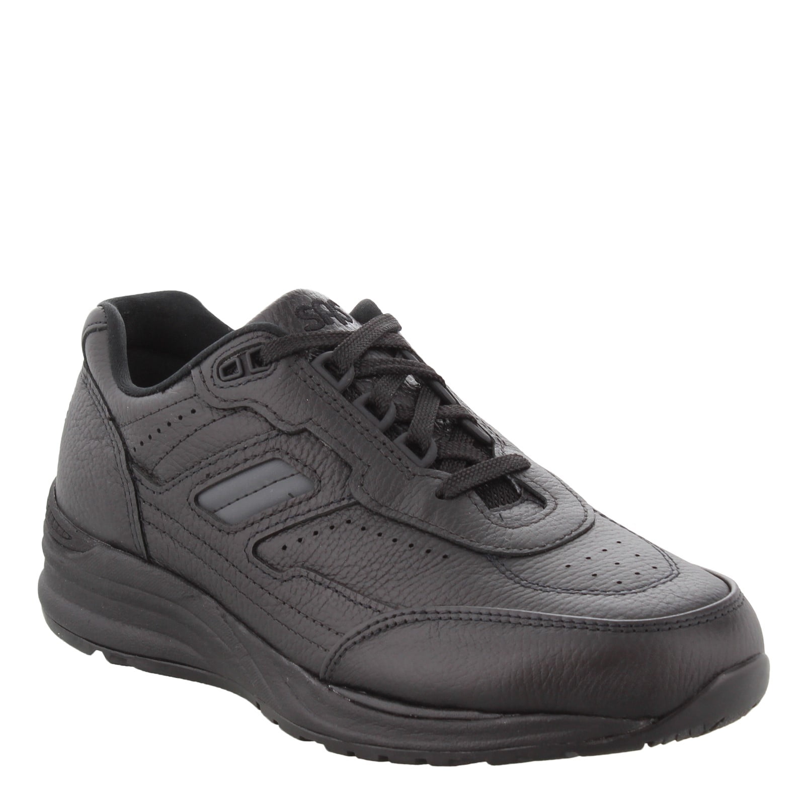 sas journey mens black leather shoes