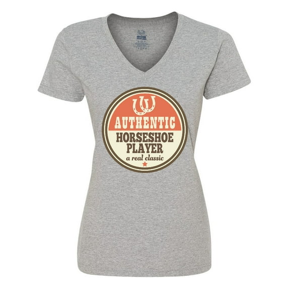 Inktastic Horseshoe Player Gift Women's V-Neck T-Shirt