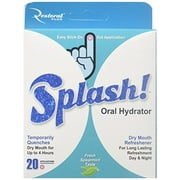 Splash - Oral Hydrator, OrangRefreshment and Relief of Dry Mouth Symptoms. Moisturizes and Refreshes for up to 4 hours (20 count)