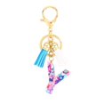 thumbnail image 1 of Personalised Initial Keyring A-Z Birthday Gift Bag Key Purple Xmas Car, 1 of 9