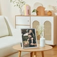 thumbnail image 2 of REGALWOVEN Smooth Metal Picture Frame Photo and Poster, Horizontal and Vertical Photo Formats Office Home Tabletop Silver 6x8, 2 of 5