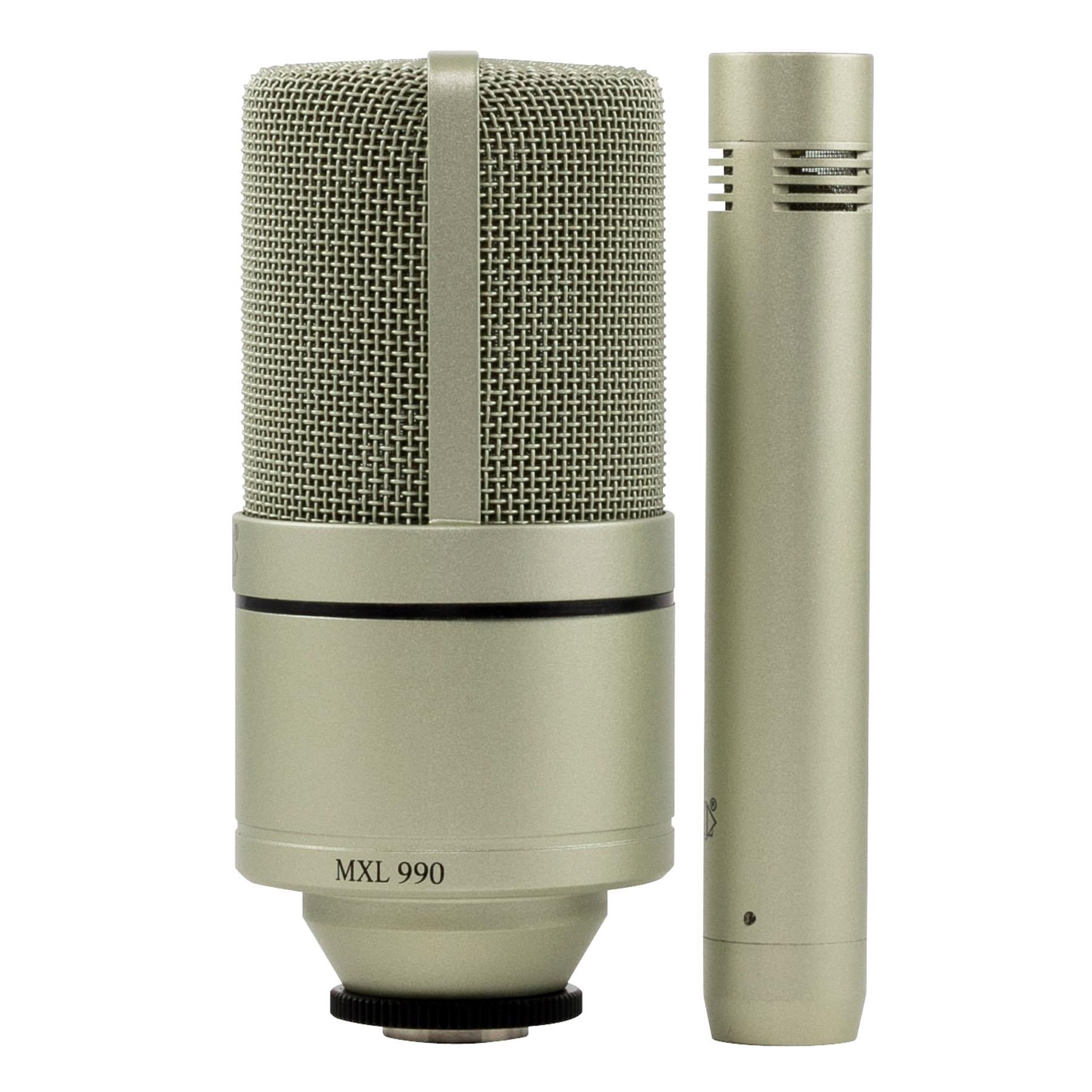 MXL990 991 Microphone Recording Pack Bundle with Mogami 15-foot XLR Cables