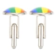thumbnail image 1 of YSNOOWE 1Par Botón De Arcoíris Para Ropa Accesorio Decorativo De Acero Inoxidable Multicolor, 1 of 8