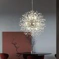 thumbnail image 5 of FTLLI 9-Light Modern Crystal Chandelier, Chrome Dandelion Firework Chandeliers, Hanging Pendant Lighting Fixture for Dining Room, Bedroom, Bathroom, Entryway, Foyer, 5 of 14