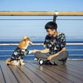thumbnail image 6 of Hawaii Dog Shirt, Pet Summer T-Shirts Dog Style Floral Breathable Cool Clothes Hawaiian Shirts for Small Dogs and Cats Owner and Pet Shirts are Sold Separately, 6 of 6