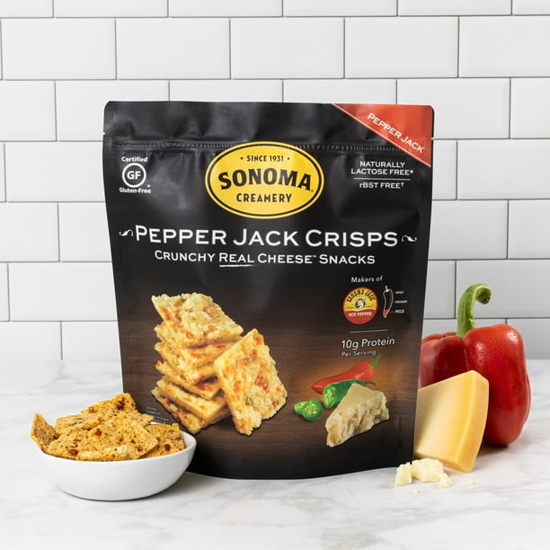 Sonoma Creamery Cheese Crisps, Pepper Jack, 2.25 Oz (12 Count