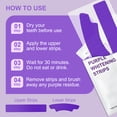 thumbnail image 4 of FERNA LABS Purple Teeth Whitening Strips, Pap+ Formula, Color Correction, Enamel Safe, 7 Pairs, 4 of 11