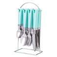 thumbnail image 2 of Cutiset Ensemble de Couverts en Acier Inoxydable 25 Pcs avec Caddie Suspendu (Vert, 25 Pcs), 2 of 4