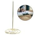 thumbnail image 4 of Miangastore 2 Pcs Golden Menu Summons Fork Invoice Document Notes Metal Needle Folder Storage Products for Office Home Kitchen, 4 of 9