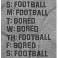 thumbnail image 2 of Bored Football Sport Schedule Hoodie Hooded Sweatshirt Men Brisco Brands M, 2 of 6