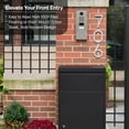 thumbnail image 2 of Adoorn 6 Inch Modern House Numbers, Weather-Resistant Address Numbers for House, Apartment, and Building, Aluminum, Number 0 - Silver, 2 of 9