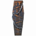 thumbnail image 3 of Northlight 63" Animated and Musical Chained Shaking Coffin Halloween Decoration - Brown/Black, 3 of 8