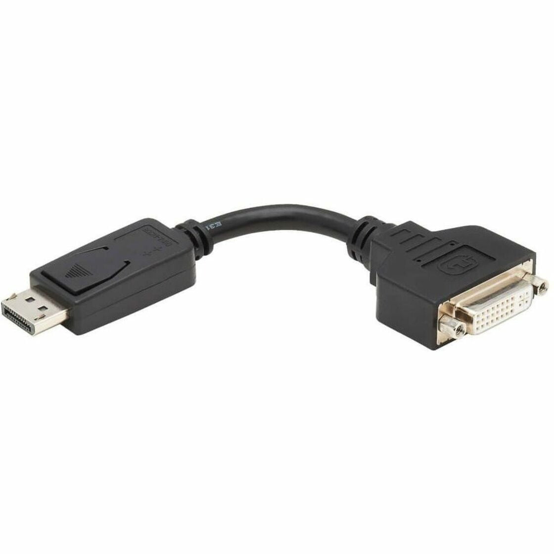 Tripp Lite 6in Displayport to DVI Adapter Video Converter DP-M to DVI-I-F 6" - Display adapter - DisplayPort (M) to DVI-I (F) - 5.9 in - molded