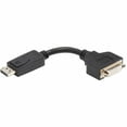 Tripp Lite 6in Displayport to DVI Adapter Video Converter DP-M to DVI-I ...