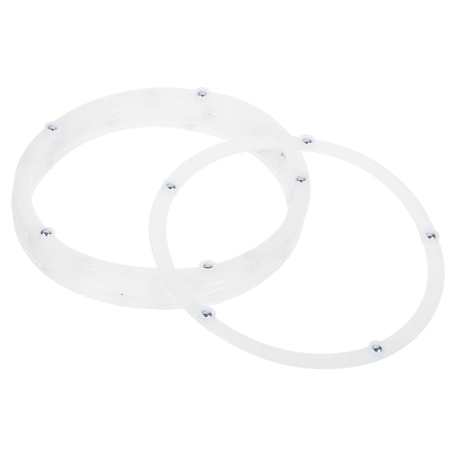 6Pack Soporte Giratorio de 6 Pulgadas con Rodamientos de Bolas de Acero, Blanco, 5 Bolas
