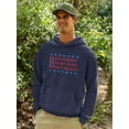 thumbnail image 2 of Bold Stripes Bright Stars Hoodie Men -Image by Shutterstock, Male Small, 2 of 4