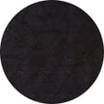 thumbnail image 1 of Ahgly Company Machine Washable Indoor Round Abstract Charcoal Black Area Rugs, 6' Round, 1 of 7
