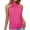 A1 Hot Pink, variant on Women's Summer Sleeveless Halter Tee Shirts Crew Neck Workout Tank Tops Plain Cami Shirts,Pleated Front High Neck Halter Tops Tie Back Elegant Business Work Loose Fit Summer Beach Shirts