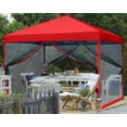 thumbnail image 4 of ABCCANOPY 10 ft x 10 ft Easy Pop up Outdoor Canopy Tent With Netting, Red, 4 of 6