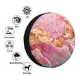 thumbnail image 4 of KLL Abstract Pink Gold Splash Pattern 14-17 inch Spare Tire Cover Universal Wheel Protector for Truck SUV Trailer Camping Rv Tire Covers-16 inch, 4 of 6