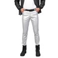 thumbnail image 2 of Pantalon en Faux Cuir Extensible pour Hommes, 2 of 5